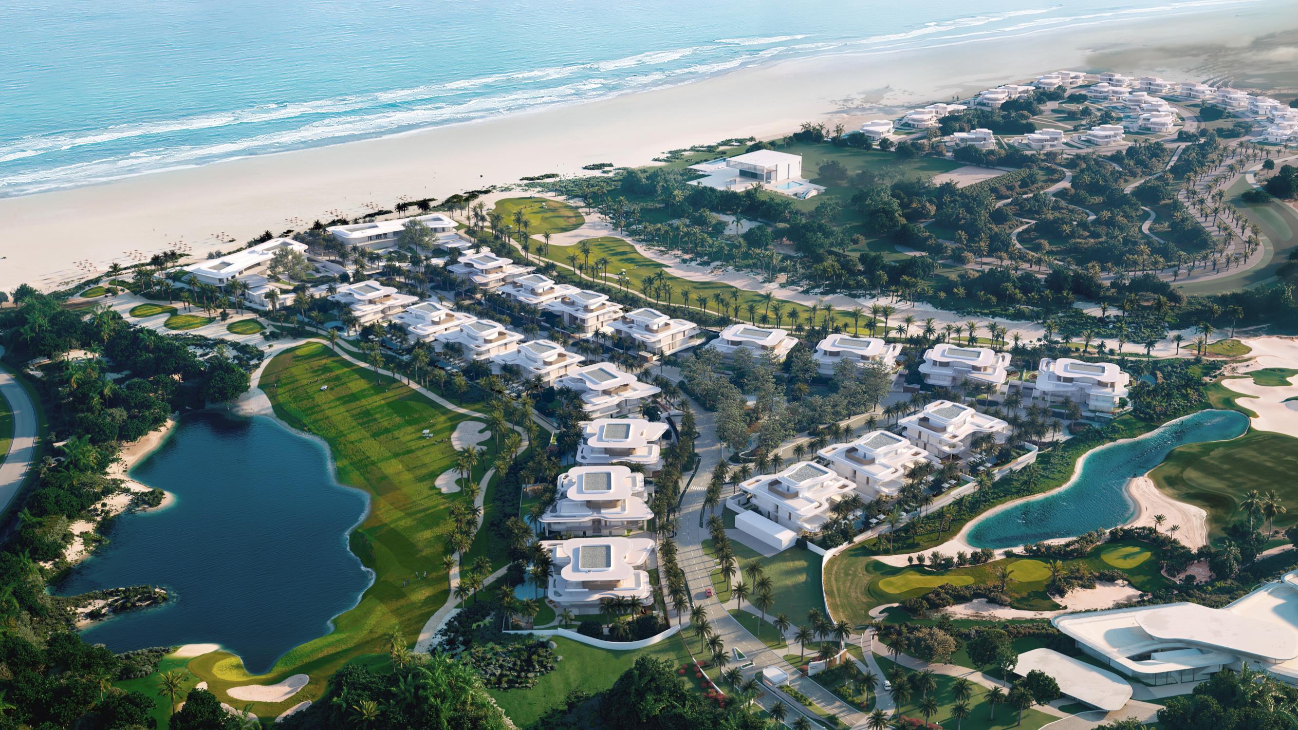 Modern community at Faya Al Saadiyat offering residents a swimming pool, fitness center, spa, dining venues, and social gathering space